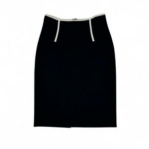 Vintage Paula Hian Black Skirt with White Trim
